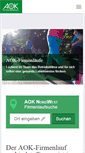 Mobile Screenshot of aok-firmenlauf.de