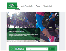 Tablet Screenshot of aok-firmenlauf.de